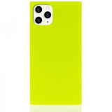 iDecoz iPhone 11 Pro Max Square Cover Neon Gul