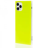 iDecoz iPhone 11 Pro Max Square Cover Neon Gul