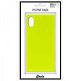 iDecoz iPhone Xr Cover Square Case Neon Gul