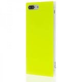 iDecoz iPhone 7 Plus/iPhone 8 Plus Cover Firkantet Neon Gul