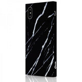 iDecoz iPhone X/Xs Cover Square Case Marmor Sort
