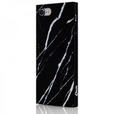 iDecoz iPhone 7/8/SE Skal Square Case Marmor Sort