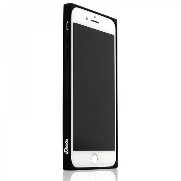 iDecoz iPhone 7/8/SE Skal Square Case Marmor Sort