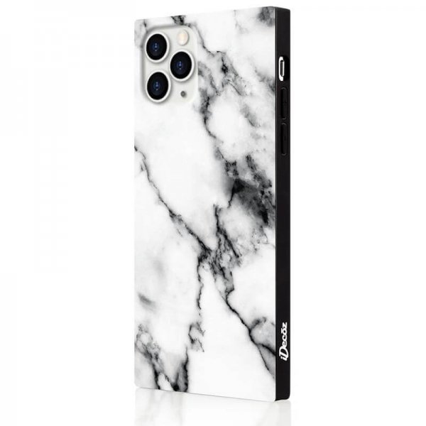 iDecoz iPhone 11 Pro Max Square Cover Marmor Hvid