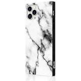 iDecoz iPhone 11 Pro Cover Square Case Marmor Hvid