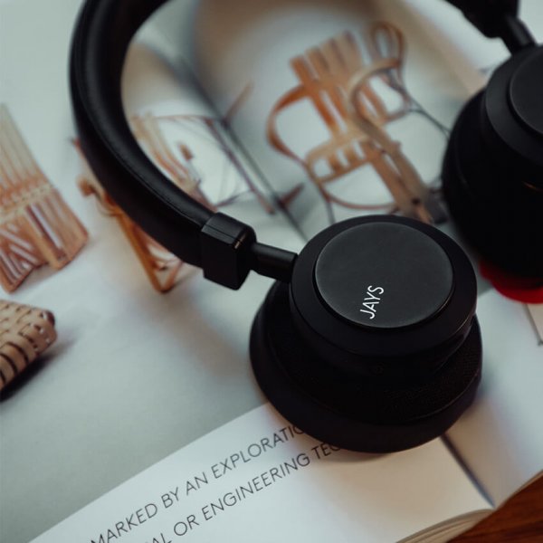 Jays Høretelefoner q-Seven Combo Wireless ANC On-Ear Sort