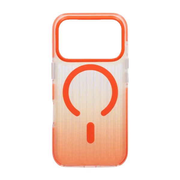 iPhone 17 Pro Cover Bølget MagSafe Orange