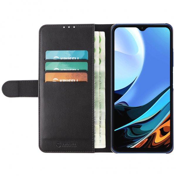Krusell Xiaomi Redmi 9T Cover PhoneWallet Sort