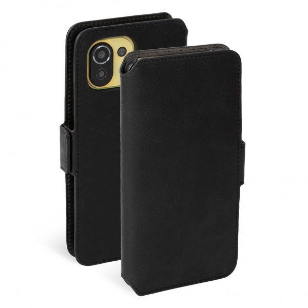 Krusell Xiaomi Mi 11 Lite Etui Leather PhoneWallet Sort