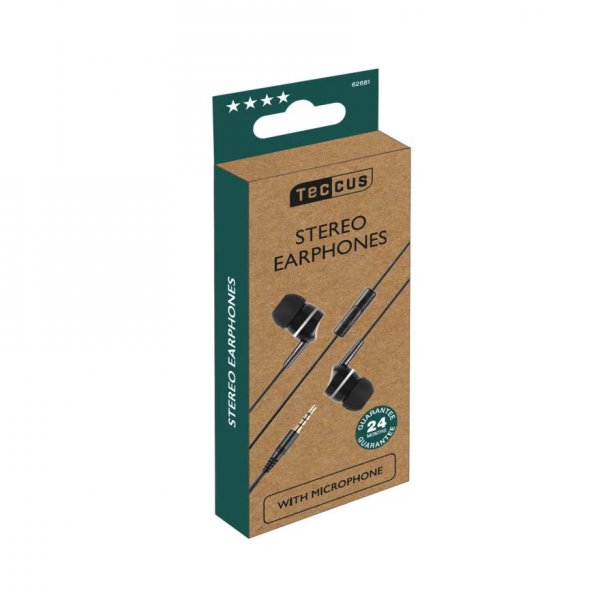 Vivanco Hovedtelefoner med ledning Stereo Earphones 3.5mm Sort