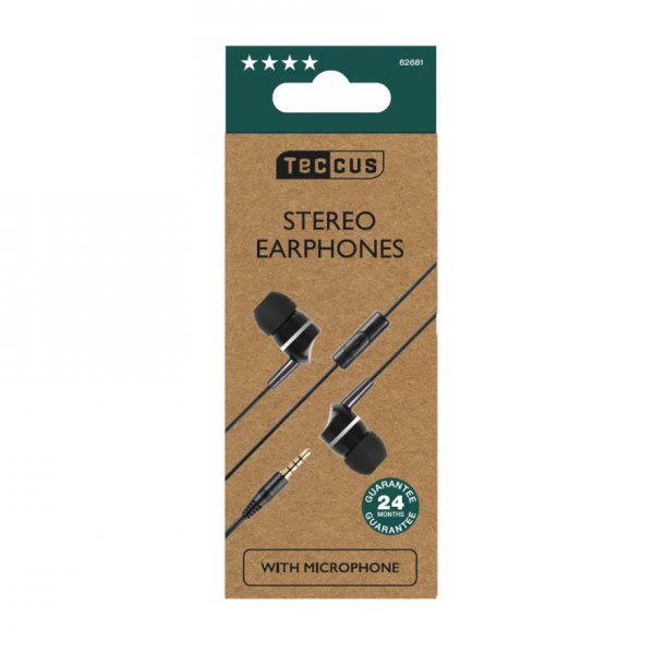 Vivanco Hovedtelefoner med ledning Stereo Earphones 3.5mm Sort
