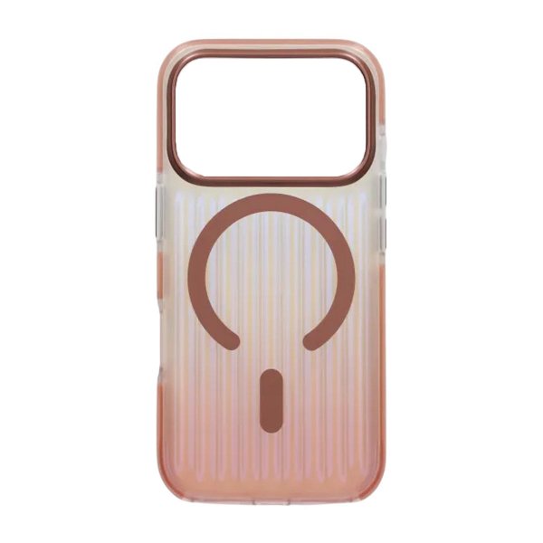 iPhone 17 Pro Max Cover Bølgepap MagSafe Rosaguld
