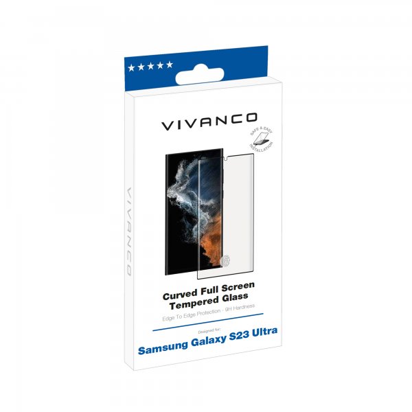 Vivanco Samsung Galaxy S23 Ultra Skærmbeskytter Fuld Skærm 3D