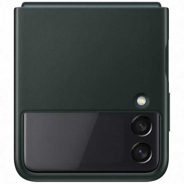 Samsung Original Galaxy Z Flip 3 Cover Læder Cover Grøn