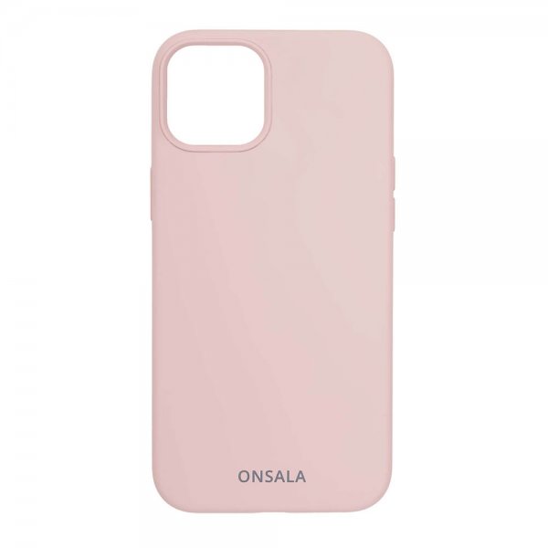 Onsala iPhone 13 Mini Cover Silikone Sand Pink