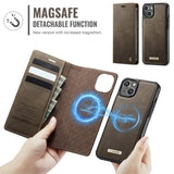 CaseMe iPhone 15 Etui C49 Series Brun
