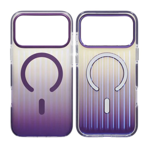 iPhone 17 Pro Cover Bølgepap MagSafe Lilla