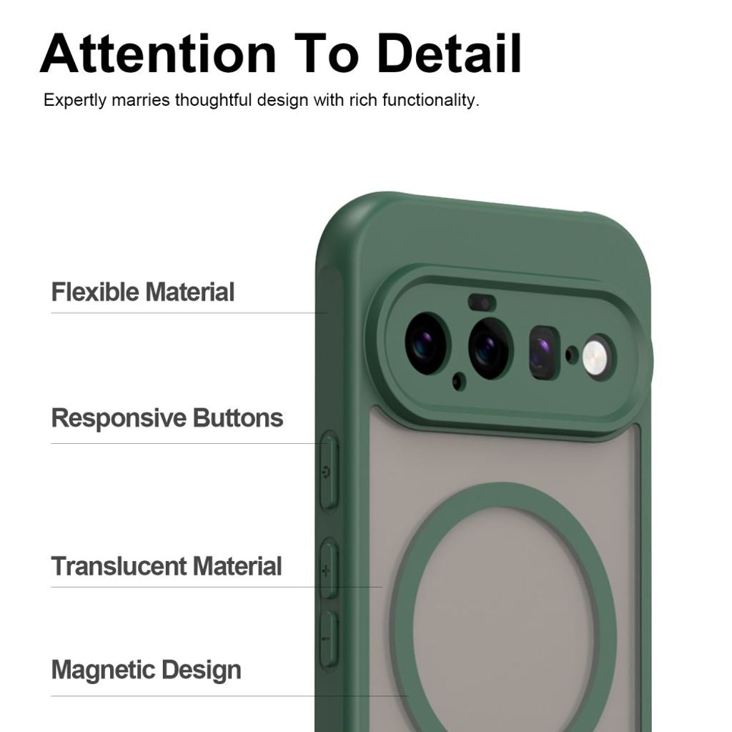 Google Pixel 11 Pro XL Cover Frostad MagSafe Grøn