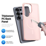 Dux Ducis Samsung Galaxy S26 Ultra Cover Yind Series MagSafe Lyserød