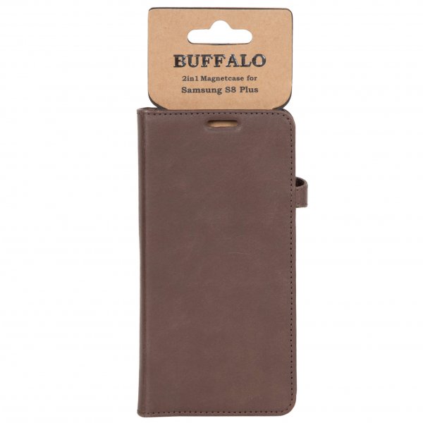 Buffalo Samsung Galaxy S8 Plus Etui 2i1 Magnet Case Brun