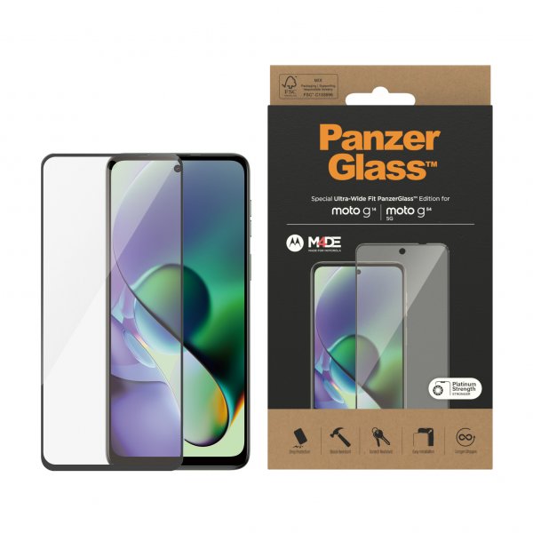 PanzerGlass Motorola Moto G14/Moto G54 Skærmbeskyttelse Ultra-Wide Fit