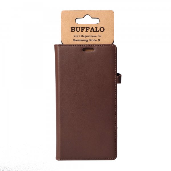 Buffalo Samsung Galaxy Note 9 Etui 2i1 Magnet Cover Brun