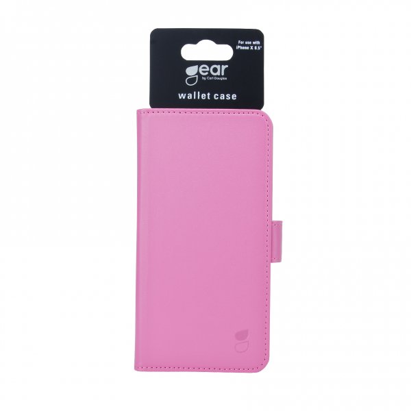 Gear iPhone Xs Max Cover 3 Kortlommer Rosa