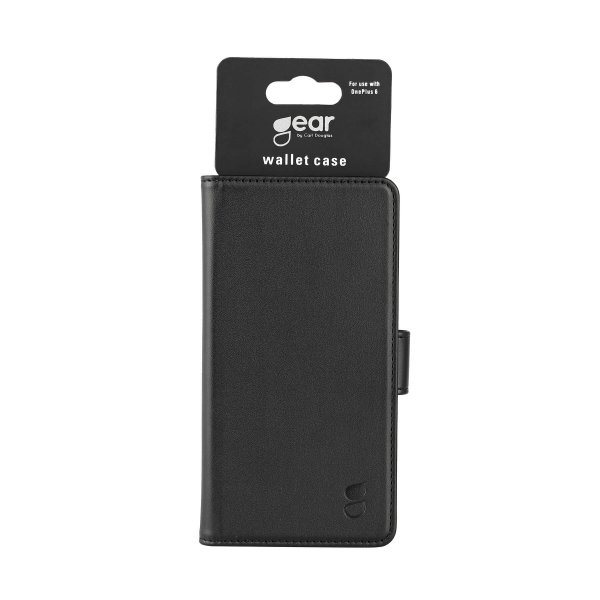 Gear OnePlus 6 Etui 3 Kortlommer Sort