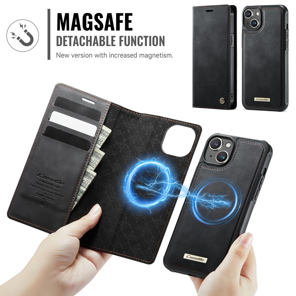 CaseMe iPhone 14 Plus/iPhone 15 Plus Etui C49 Series Sort