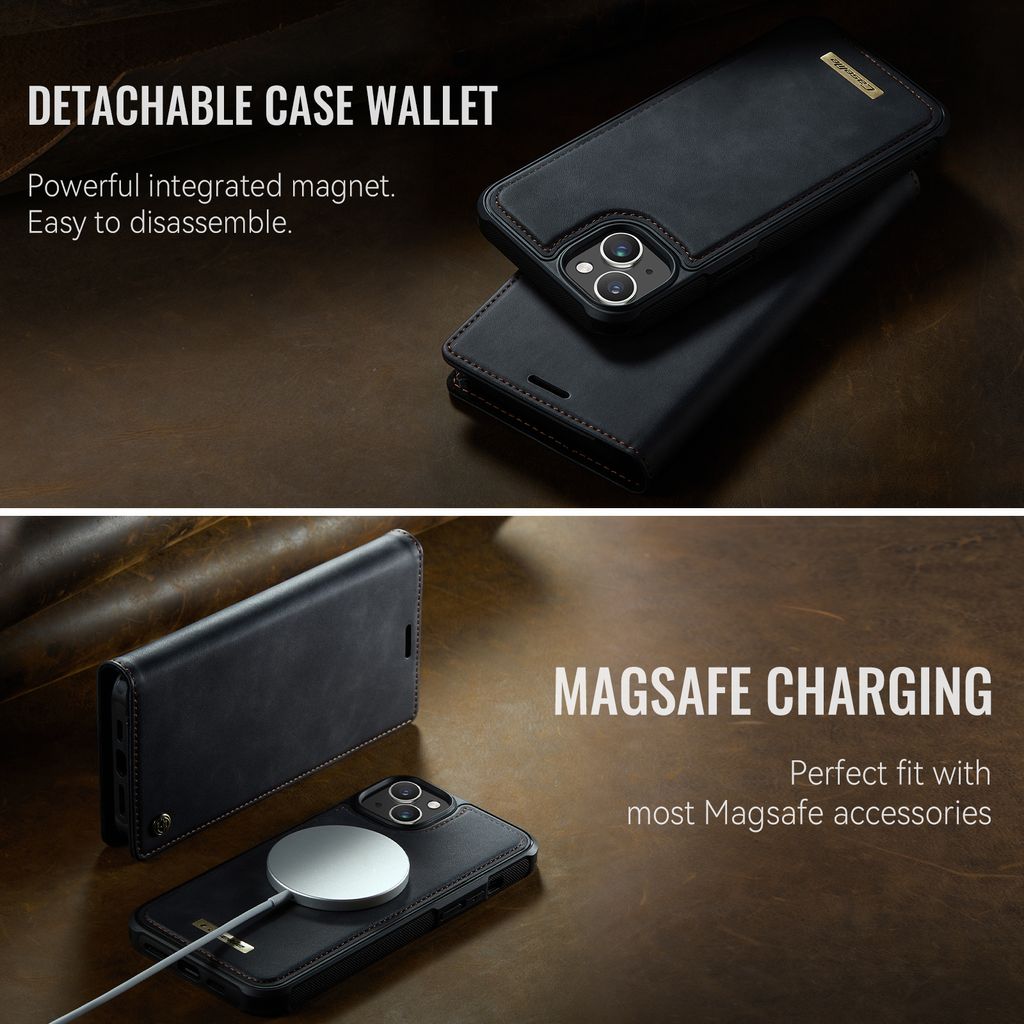 CaseMe iPhone 14 Plus/iPhone 15 Plus Etui C49 Series Sort