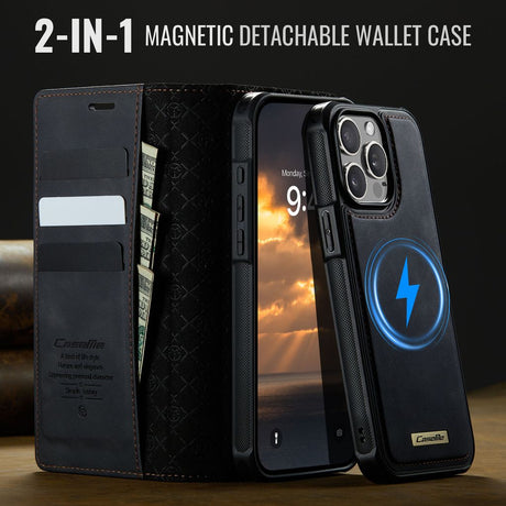 CaseMe iPhone 15 Pro Max Etui C49 Series Sort
