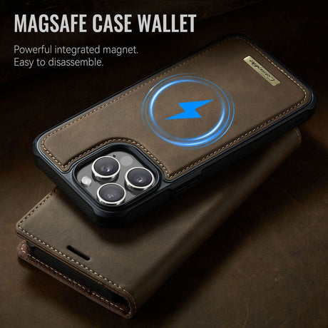 CaseMe iPhone 15 Pro Max Etui C49 Series Brun