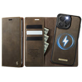 CaseMe iPhone 15 Pro Max Etui C49 Series Brun