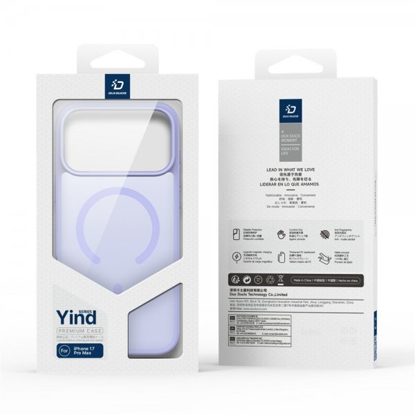 Dux Ducis iPhone 17 Pro Max Cover Yind Series MagSafe Lilla