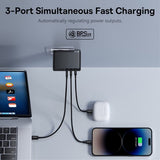 Baseus GaN5 Pro Hurtigoplader 2xUSB-C & 1xUSB-A 160W
