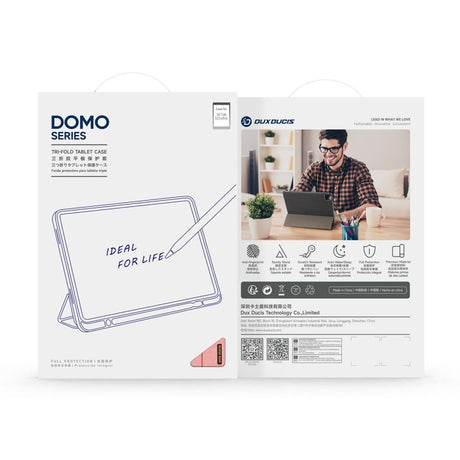 Dux Ducis Samsung Galaxy Tab S11 Ultra/S12 Ultra Etui DOMO Series Lyserød