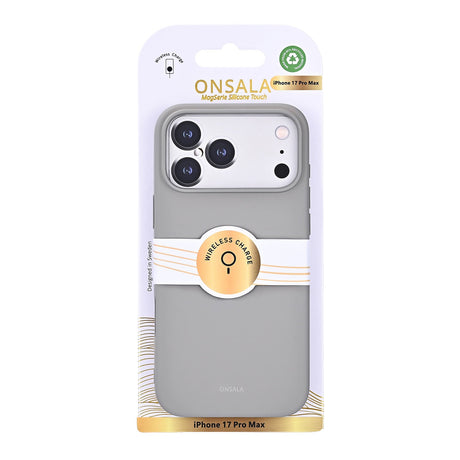 Onsala iPhone 17 Pro Max/iPhone 18 Pro Max Cover med silikonefølelse Concrete