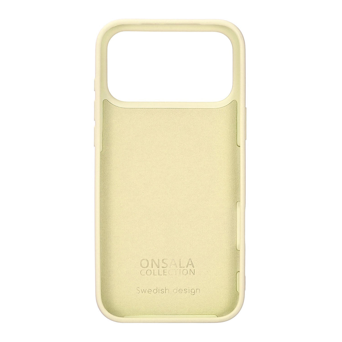 Onsala iPhone 17 Pro Max/iPhone 18 Pro Max Cover med silikonefølelse Lemon