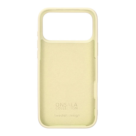 Onsala iPhone 17 Pro Max/iPhone 18 Pro Max Cover med silikonefølelse Lemon