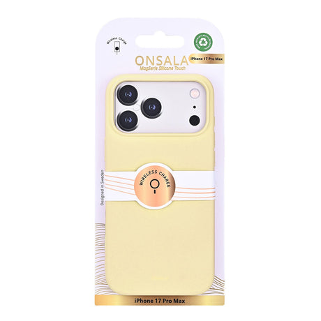 Onsala iPhone 17 Pro Max/iPhone 18 Pro Max Cover med silikonefølelse Lemon