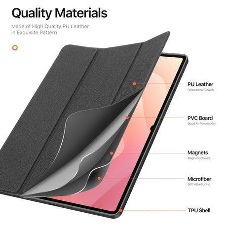 Dux Ducis Samsung Galaxy Tab S11 Ultra/S12 Ultra Etui DOMO Series Sort