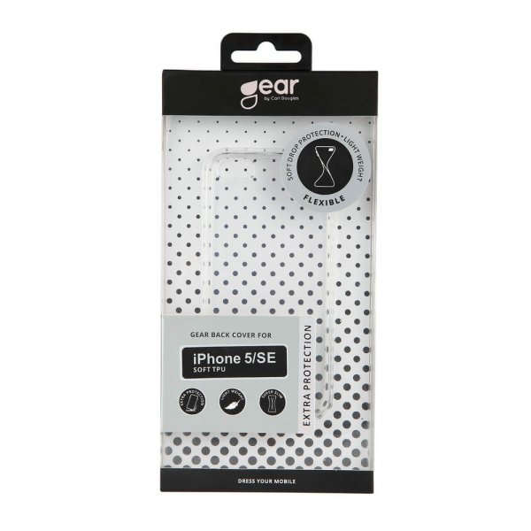 Gear iPhone 5/5S/SE 2016 Cover TPU Etui Gennemsigtigt