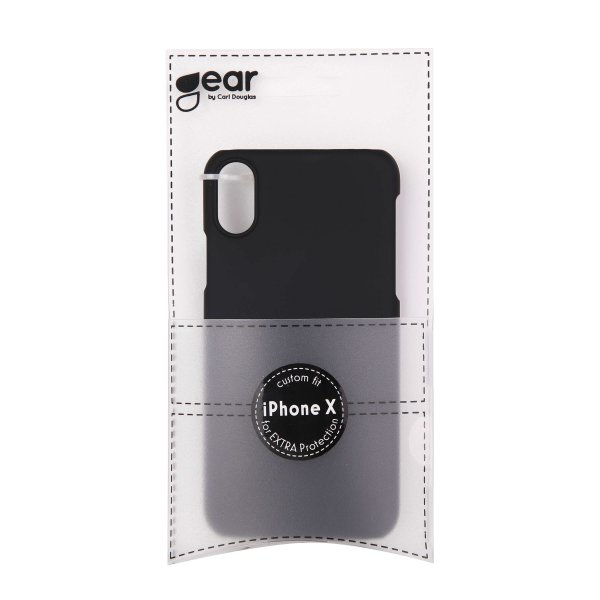 Gear iPhone X/Xs Cover Hård Plast Sort