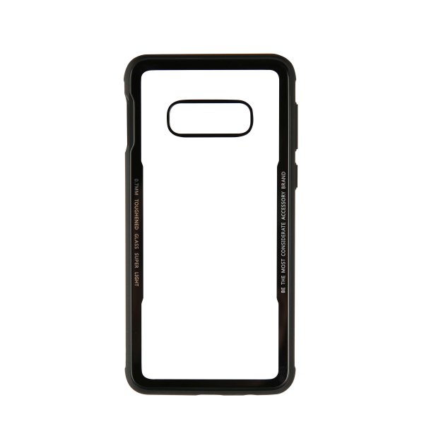 Gear Samsung Galaxy S10E Cover Hærdet Glas Klar Sort