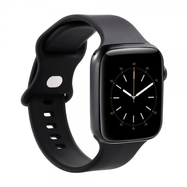 Gear Apple Watch 44/45/46mm/Apple Watch Ultra Silikone Rem Sort