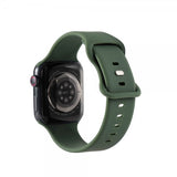Gear Apple Watch 38/40/41/42mm Rem Silikone Olivengrøn