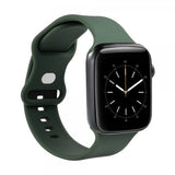Gear Apple Watch 44/45/46mm/Apple Watch Ultra Armbånd Silikone Olivengrøn