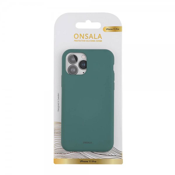 Onsala iPhone 11 Pro Cover Silikone Pine Green