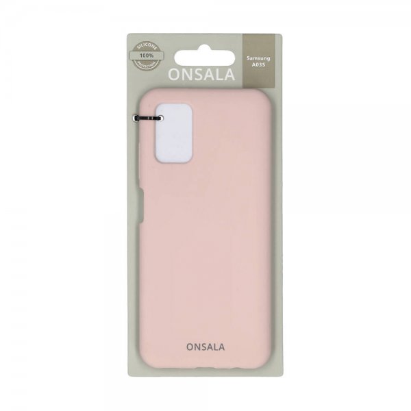 Onsala Samsung Galaxy A03s Cover Silikone Sand Pink
