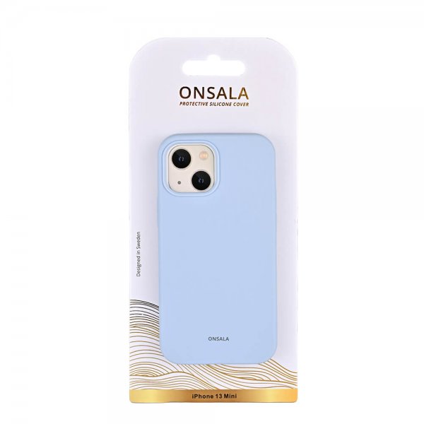 Onsala iPhone 13 Mini Cover Silikone Lyseblå